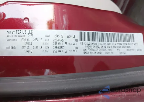 2020 Dodge Grand Caravan Sxt z USA, uszkodzony, nr VIN 2C4RDGCG8LR189665